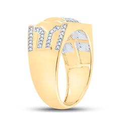 3/8 CTW-DIA P1P2 MENS RING