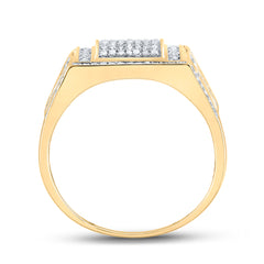 3/8 CTW-DIA P1P2 MENS RING