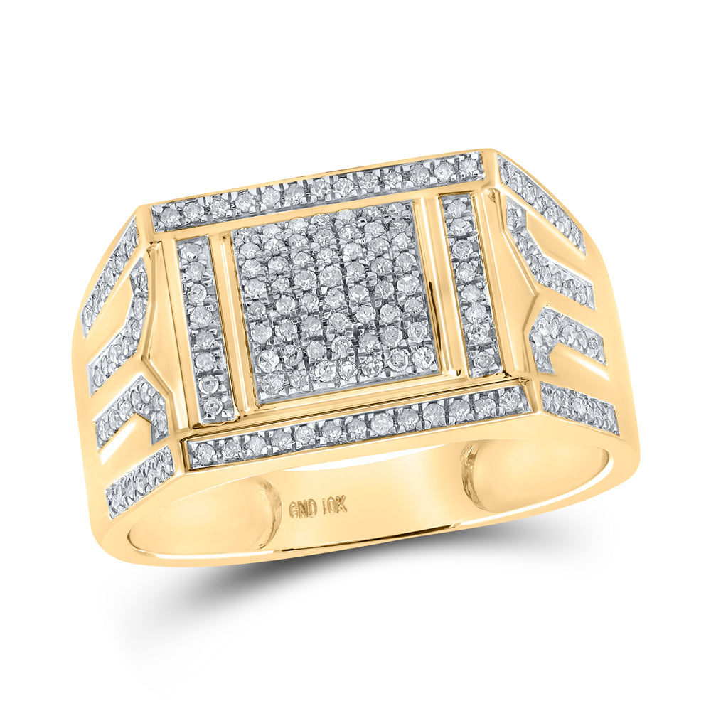 3/8 CTW-DIA P1P2 MENS RING