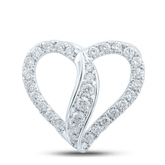 1/3CTW-DIA CN HEART PENDANT