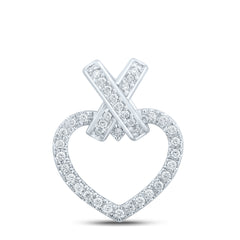 1/4CTW-DIA CN HEART PENDANT