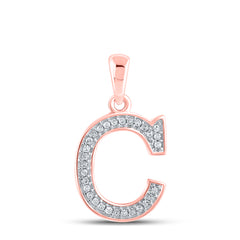 1/12CTW-DIA P1P2 LADIES INTIAL "C" PENDANT