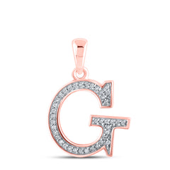 1/12CTW-DIA P1P2 LADIES INITIAL "G" PENDANT