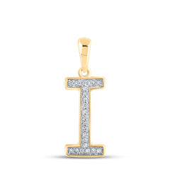 1/20CTW-DIA P1P2 LADIES INITIAL "I" PENDANT