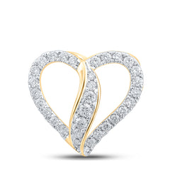 1/3CTW-DIA CN HEART PENDANT