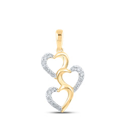 1/4CTW-DIA CN HEART PENDANT