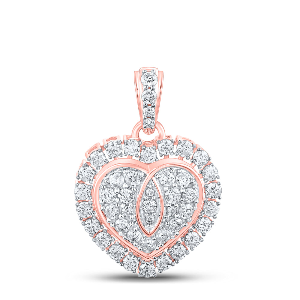 1CTW-DIA CN FASHION HEART PENDANT