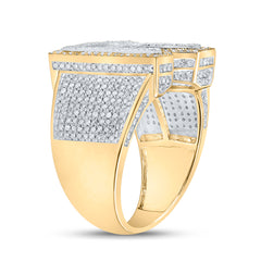 1 1/4CTW-DIA P1P2 INITIAL "R" MENS RING
