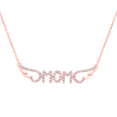 1/6CTW-DIA P1 MOM GIFT NECKLACE