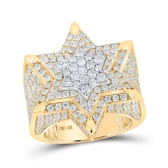 5CTW-DIA NK STAR MENS RING