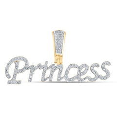 1/3CTW-DIA P1P2 "PRINCESS" MENS CHARM