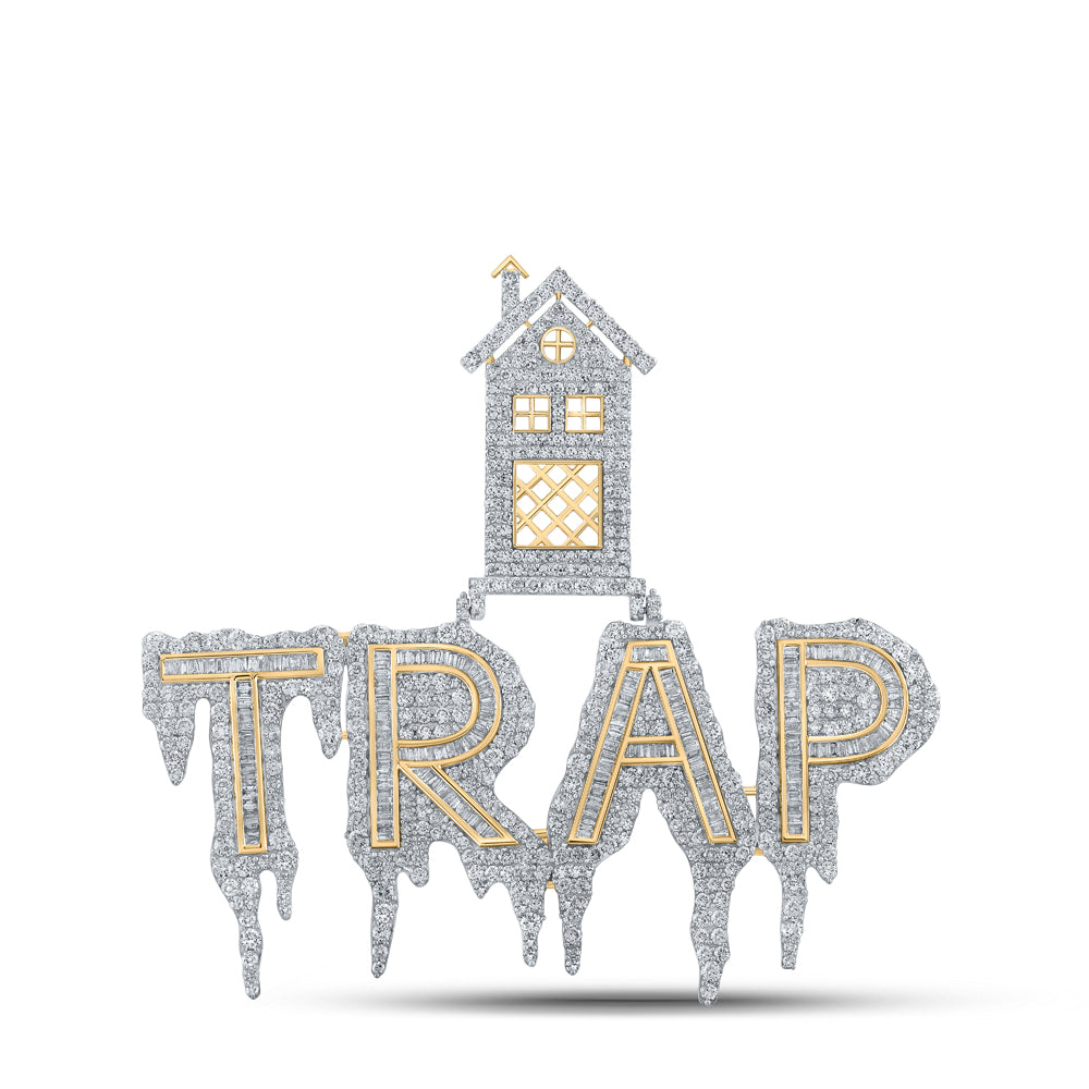 8 CTW-DIA NK TRAP HOUSE DRIPPING MENS CHARM