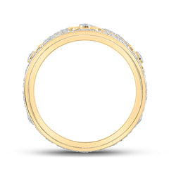 1 1/2CTW-DIA NK FULL ETERNITY MENS GEAR MOVING RING