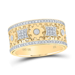 1 1/2CTW-DIA NK FULL ETERNITY MENS GEAR MOVING RING