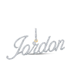 7/8CTW-DIA P1 "JORDON" MENS INITIAL PENDANT