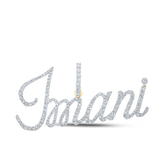3/4CTW-DIA P1 "IMANI" INITIAL PENDANT