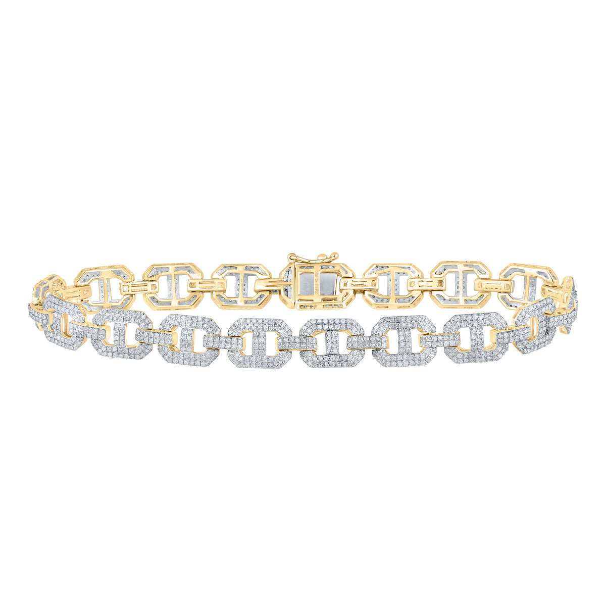 3 1/4CTW-DIA P1P2 MENS BRACELET (8.50 INCH)