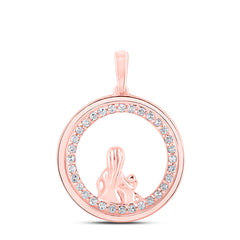 1/5CTW-DIA P1 MOM CHILD GIFT PENDANT