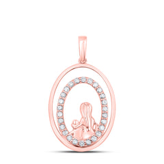 1/5CTW-DIA P1 MOM CHILD GIFT PENDANT