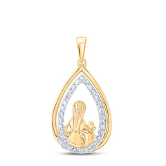 1/5CTW-DIA P1 MOM CHILD GIFT PENDANT