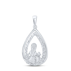 1/5CTW-DIA P1 MOM CHILD GIFT PENDANT