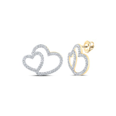 1/3CTW-DIA P1P2 HEART EARRING