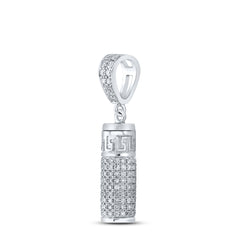 1 CTW-DIA NK "URN" MENS CHARM