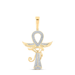 1/3CTW-DIA P1P2 CROSS MENS CHARM