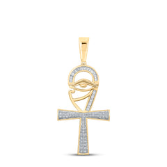 1/3CTW-DIA P1P2 CROSS MENS CHARM