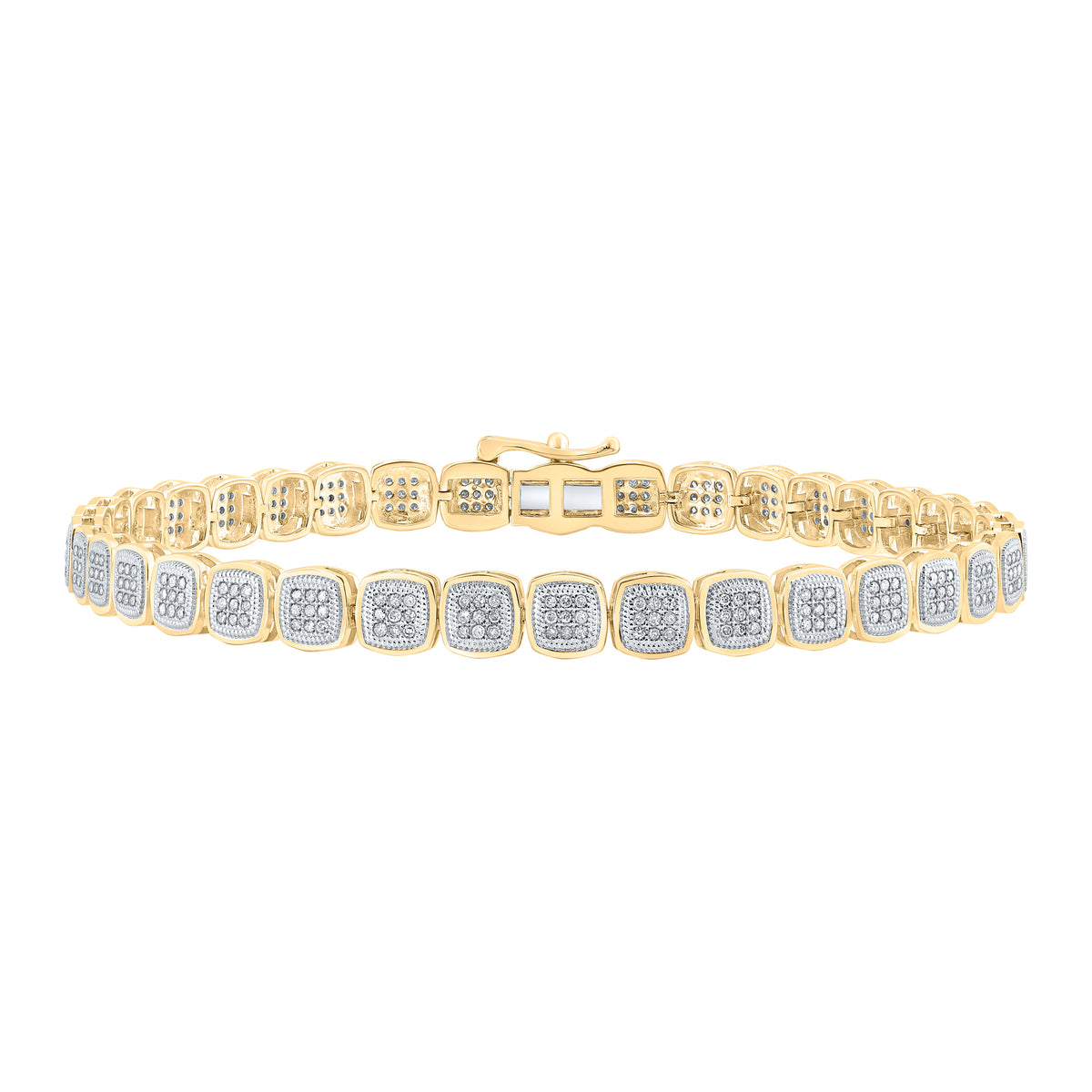1 CTW-DIA P1P2 MENS BRACELET