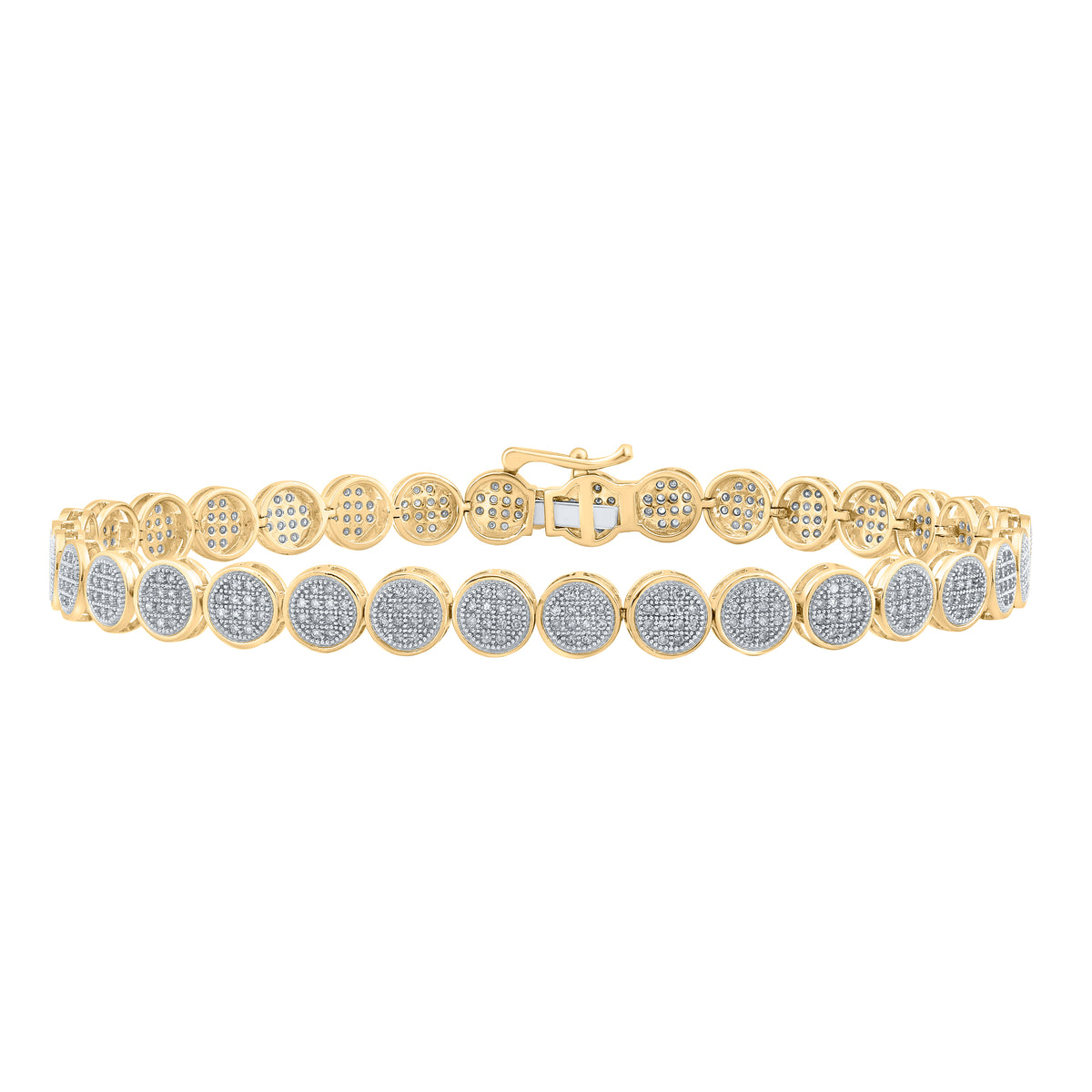1 CTW-DIA P1P2 MENS BRACELET