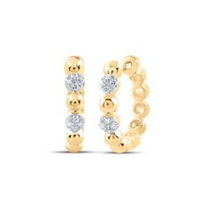 1/10CTW-DIA CN HOOPS EARRING