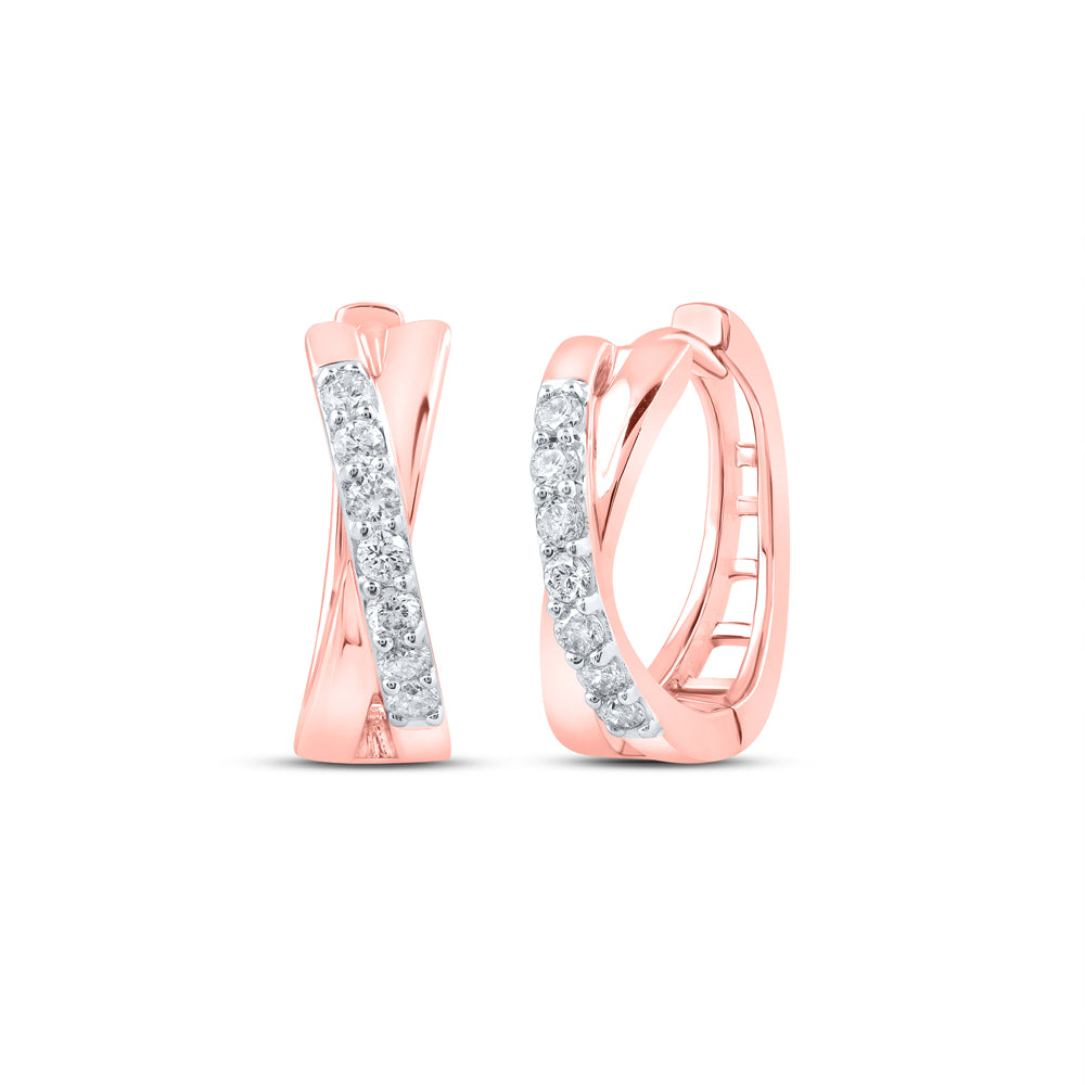 1/6CTW-DIA CN HOOPS EARRING