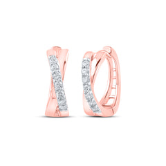 1/6CTW-DIA CN HOOPS EARRING