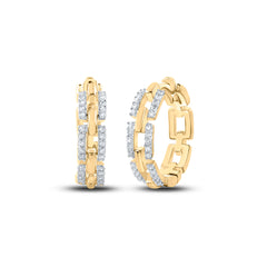 1/3CTW-DIA CN HOOPS EARRING