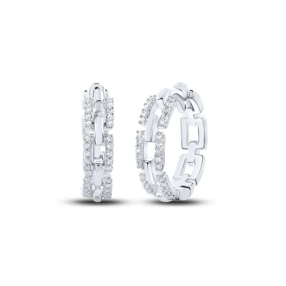 1/3CTW-DIA CN HOOPS EARRING