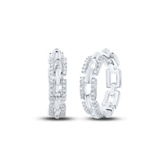 1/3CTW-DIA CN HOOPS EARRING