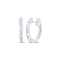 1/4CTW-DIA NK HOOPS EARRING