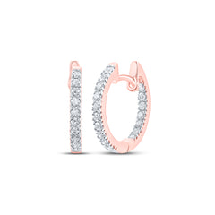 1/4CTW-DIA NK HOOPS EARRING