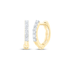 1/10CTW-DIA CN HOOPS EARRING