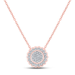 1/5CTW-DIA CN GIFT ROUND NECKLACE