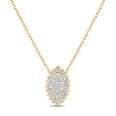 1/5CTW-DIA CN GIFT MARQUISE NECKLACE