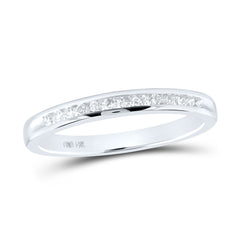 14K White Gold 1/6 CTW-Natural Diamond Ladies Band 2.17 Gram