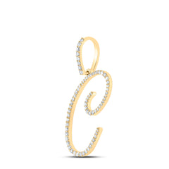 3/8CTW-DIA P1 INITIAL "C" GIFT PENDANT