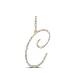 3/8CTW-DIA P1 INITIAL "C" GIFT PENDANT