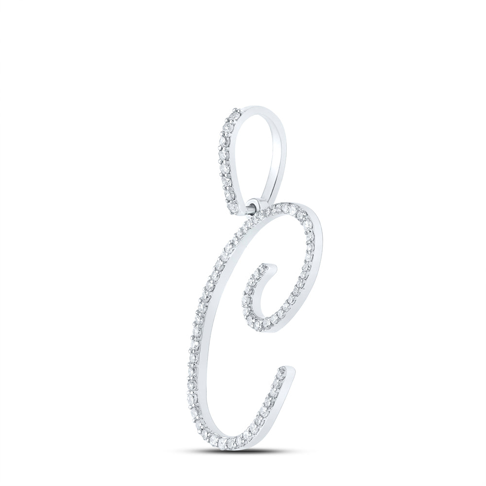 3/8CTW-DIA P1 INITIAL "C" GIFT PENDANT