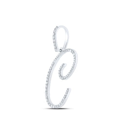 3/8CTW-DIA P1 INITIAL "C" GIFT PENDANT
