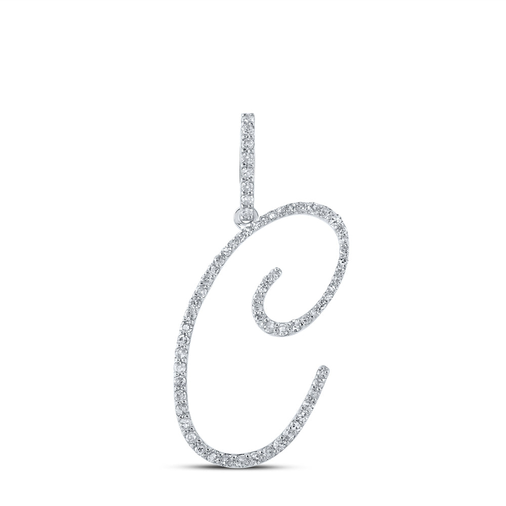 3/8CTW-DIA P1 INITIAL "C" GIFT PENDANT