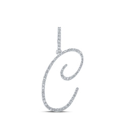 3/8CTW-DIA P1 INITIAL "C" GIFT PENDANT