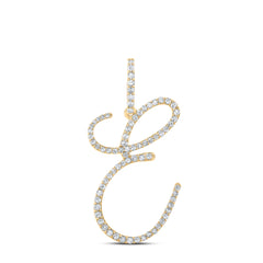 1/2CTW-DIA P1 INITIAL "E" GIFT PENDANT